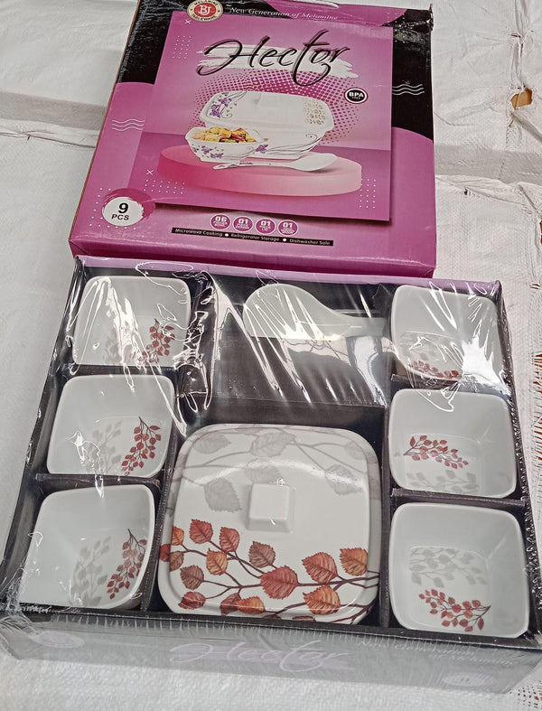 Hector High Quality Dinning Dinner / Pudding Set (9 Pcs set) - Image 2