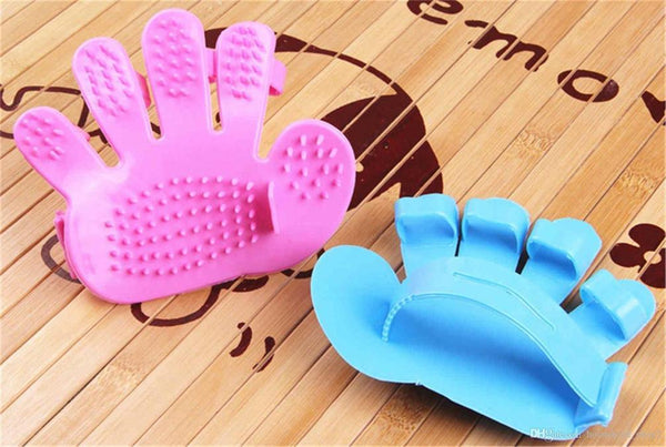 Rubber Pet Cleaning Massaging Grooming Glove Brush - Image 2