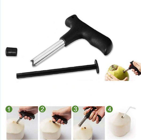Premium Quality Stainless Steel Coconut Opener Tool / Driller with Comfortable Grip - Image 3