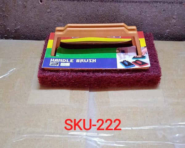 Handle Scrubber Brush widely used by all types of peoples for washing utensils and stuffs in all kinds of bathroom and kitchen places etc. - Image 2