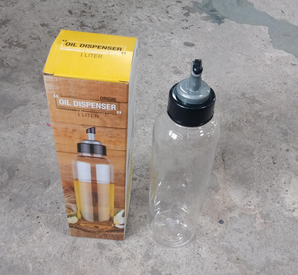 Oil Dispenser Transparent Plastic Oil Bottle | 1 Liter - Image 2