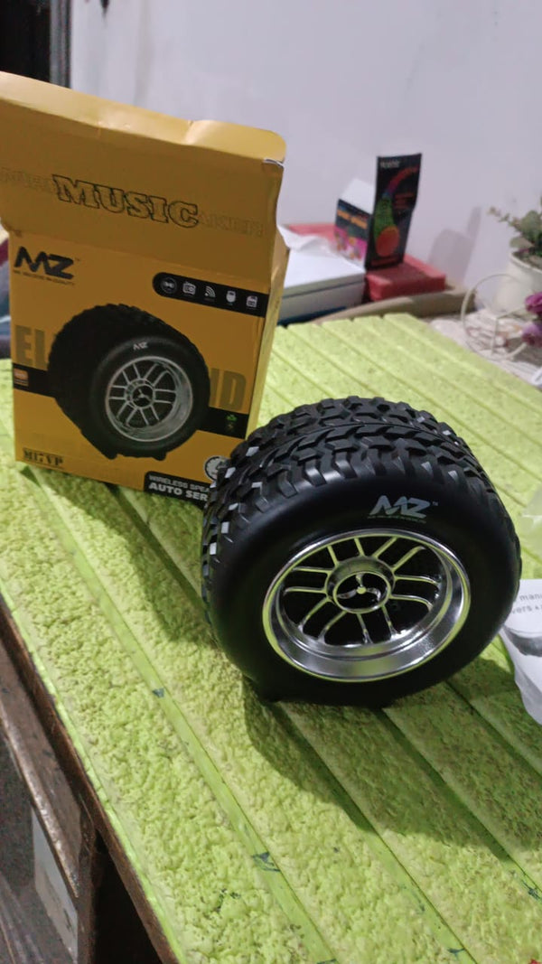 Portable Tyre / Wheel Shape Wireless Bluetooth Speaker (1 Pc) - Image 2