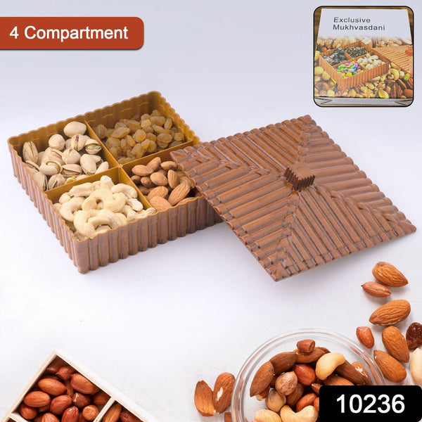 Plastic Multipurpose Dry Fruit Chocolates Mouth Box (1 Pc) - Image 6
